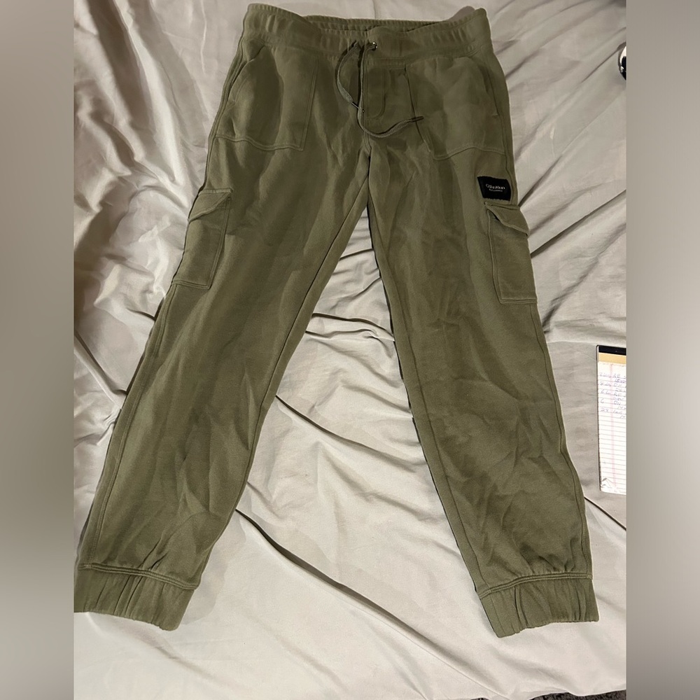 Calvin Klein joggers/sweats size medium - green/sage color